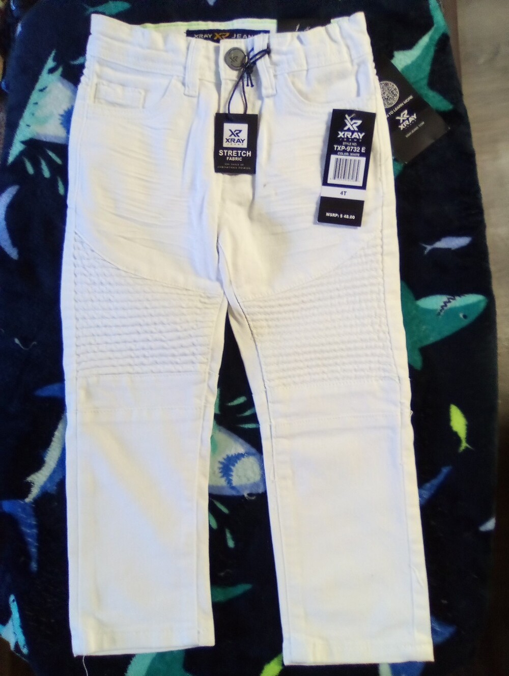 X RAY Boy's Stretch Moto Biker Jeans Denim Pants